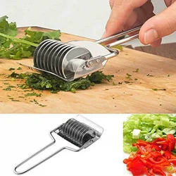Gadget Stainless Steel Onion Chopper Slicer Garlic Coriander Cutter Cooking Tool for Kitchen Good Helper