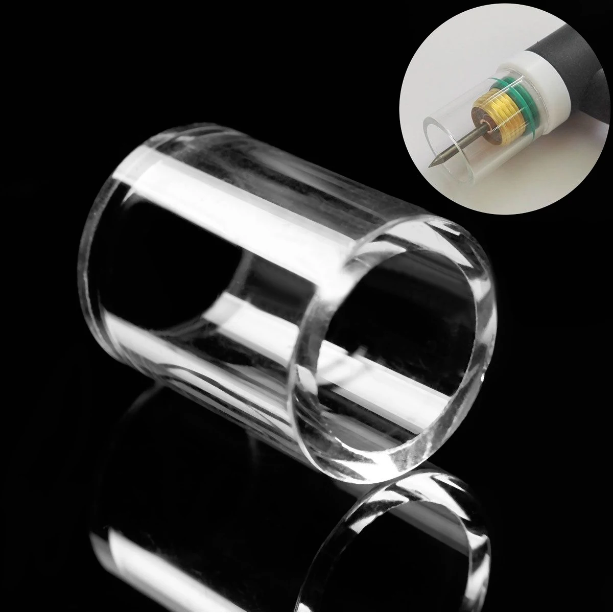 1pc Clear Welding Stubby Gas Lens Glass Cup For Tig WP-17/18/26 Torch