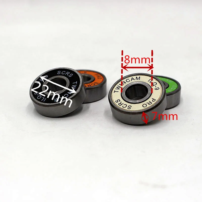 50PCS TWINCAM ILQ-9 PRO SCRS Bearings  8 * 22 * 7 mm Suit For Inline Roller Skates Longboard Scooters Wheel Part