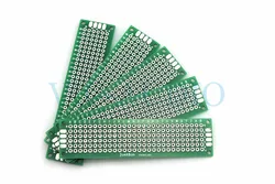 PCB ボードユニバーサル基板両面錫プレート 20 ミリメートル * 80 ミリメートル * 1.6 ミリメートル 2*8 センチテストボード 10 ピース送料無料