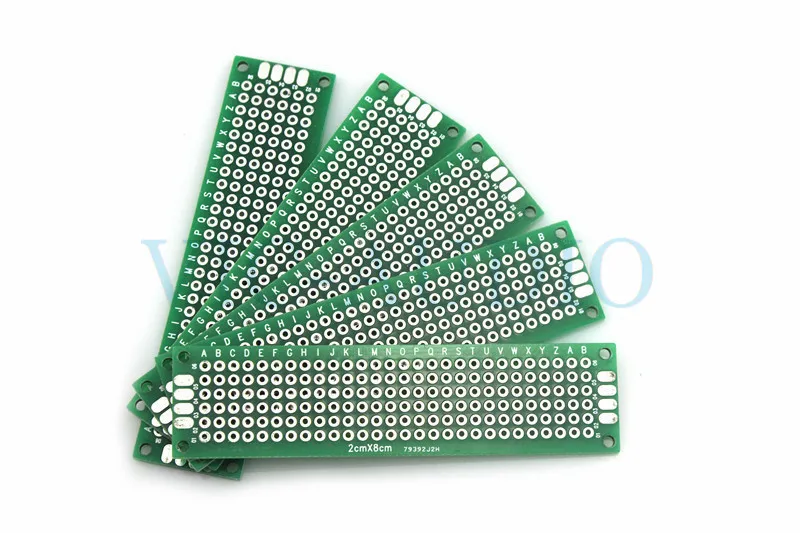 PCB Board Universal Board Double Faced Tin Plate 20mm*80mm*1.6mm 2*8CM Test Board 10PCS Free Shipping