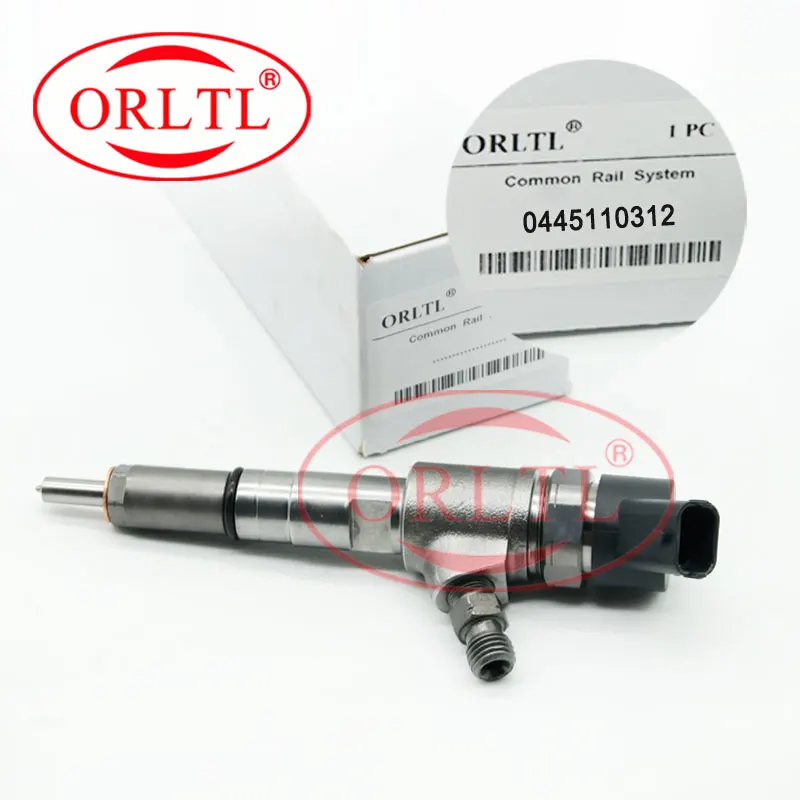 4 Pieces ORLTL 0445110312 Auto Fuel Injector Assy 0 445 110 312 Common Rail New Diesel Inyector 0445 110 312 for ANDORIA