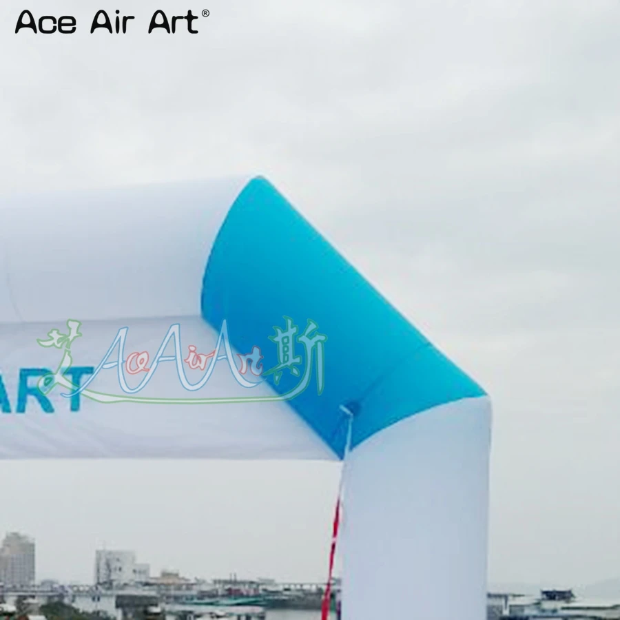 Fresh Color 6x4m Inflatable Athletic Sports Running Start Finish Line Archway Ceremory Tower Event Gate Made by Ace Air Art