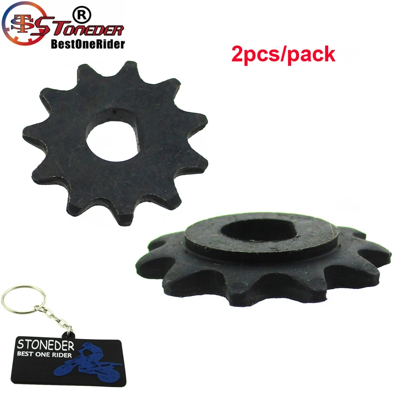 STONEDER Electric 2x Scooter 11 Tooth Sprocket Chain Motor Pinion Gear For MY1020 Front Sprocket 8mm 25H Chains