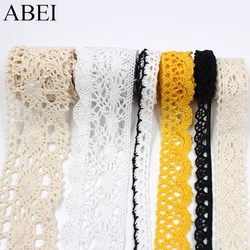 10yards/lot Quality vintage Cotton Lace Ribbon Garment Apparel Wrap Embellishment Diy Wedding Party Crafts Scrapbooking Decors