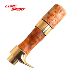 LureSport Burl wood Aluminum reel seat Fishing Rod Building Component spinning casting reel seat Repair Pole DIY Accessory