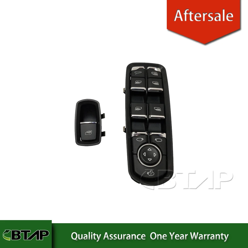 

BTAP German Specification Front Door Power Window Master Switch For Porsche Cayenne Panamera Macan 7PP959858RDML & 7PP959855BDML