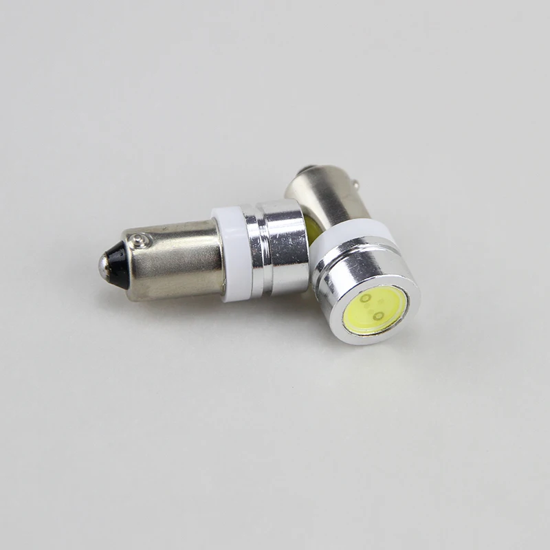 COB BA9 BA9s Single Contact Miniature Bayonet Led Bulb 12V White Car Bulbs T4W 1895 6253 64111 64113 Led Bulb (Pack of 8 White)