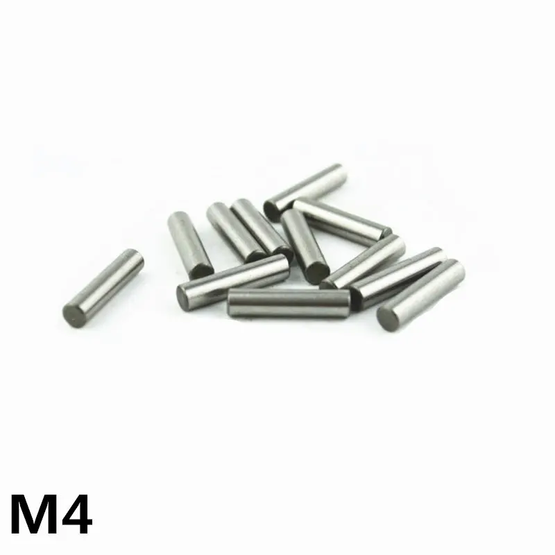 100pcs 4 mm Bearing Steel Cylindrical Pin Locating Pin Needle roller Thimble Length 4 5 6 8 10 12 14 15 16 17 18 20 22 24-50 mm