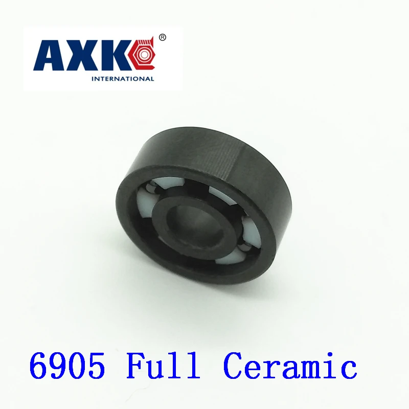 2023 New Rolamentos Axk 6905 Full Ceramic Bearing ( 1 Pc ) 25*42*9 Mm Si3n4 Material 6905ce All Silicon Nitride Ball Bearings