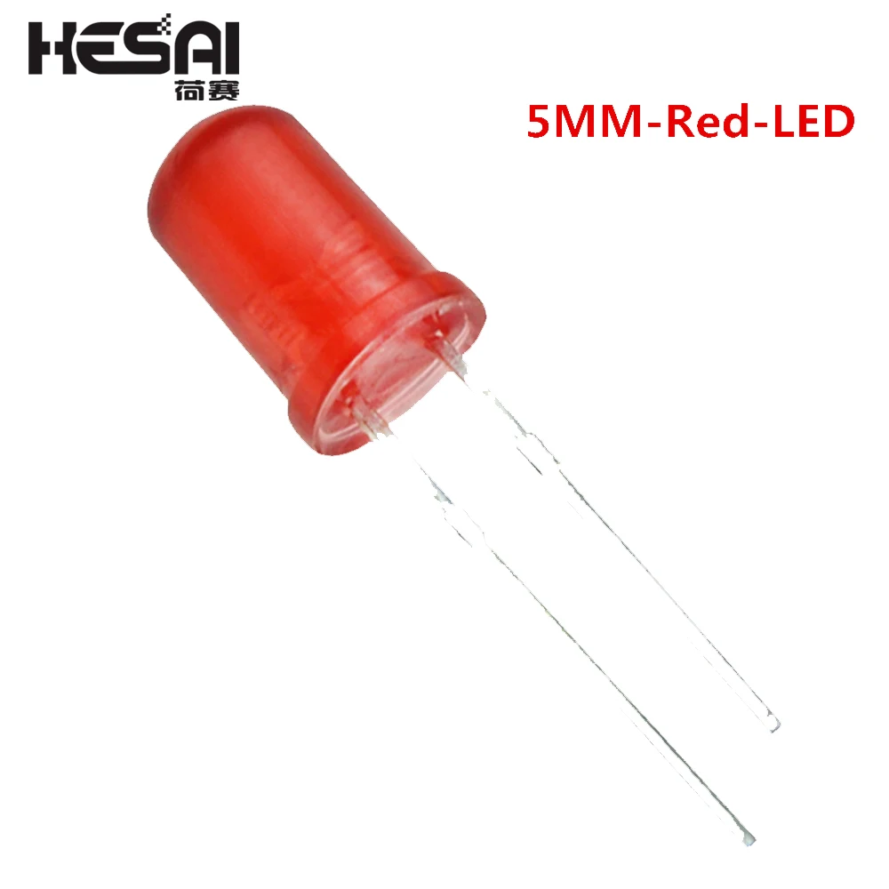 100Pcs/lot F5 5mm LED Ultra Bright Red/Green/Blue/White/Yellow/Orange 5mm Round LED Diode F5 LED Light Emitting Diode