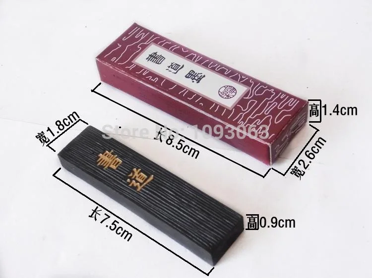 

Pack of 5 pcs Calligraphy Ink Strip Stick Penmanship Ingot Shodo Writing Brush Stone Wenfangsibao