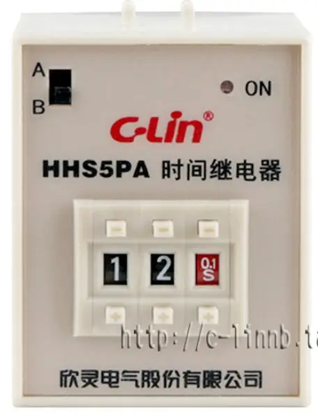 C-Lin licensing HHS5PA 0.1S-99H digital delay time relay instantaneous adjustable delay  AC220V