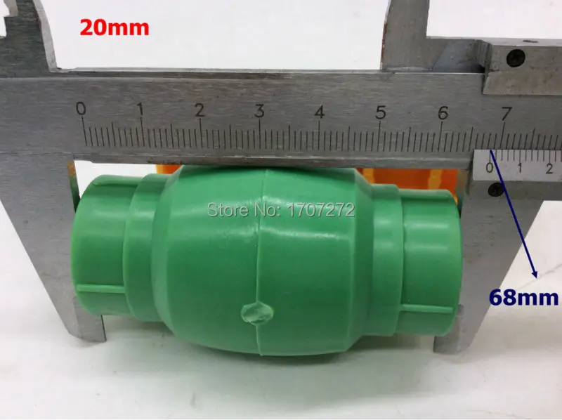 Free shipping 2pcs/lot  Quality Enviromental Friendly PPR ball valve in Size DN20 with Yellow handle for Irrigation pipe