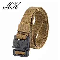 Maikun Nylon Gürtel für Männer Armee Taktischen männer Gürtel Metall Schnalle Gürtel Männlichen Dünnen Gürtel 2,5 CM