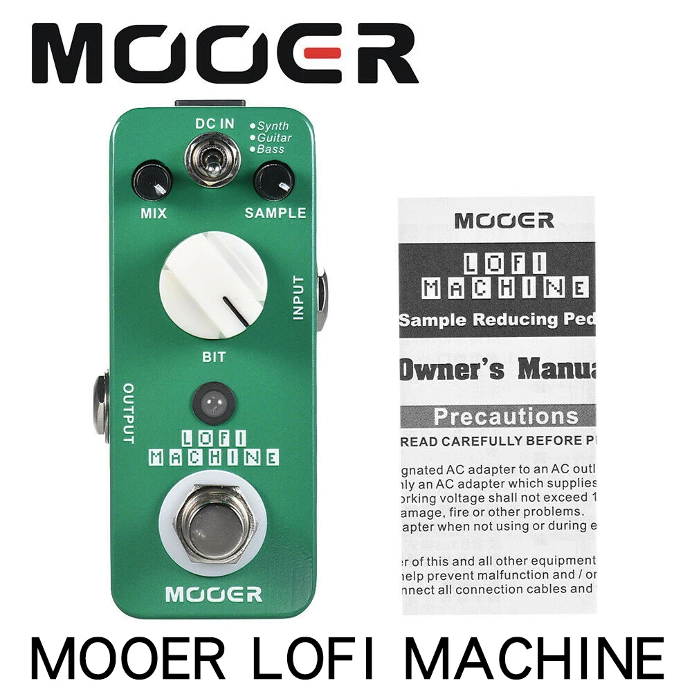 

Portable MOOER LOFI MACHINE Sample Reducing Guitar Effect Pedal 3 Modes True Bypass Full Metal Shell