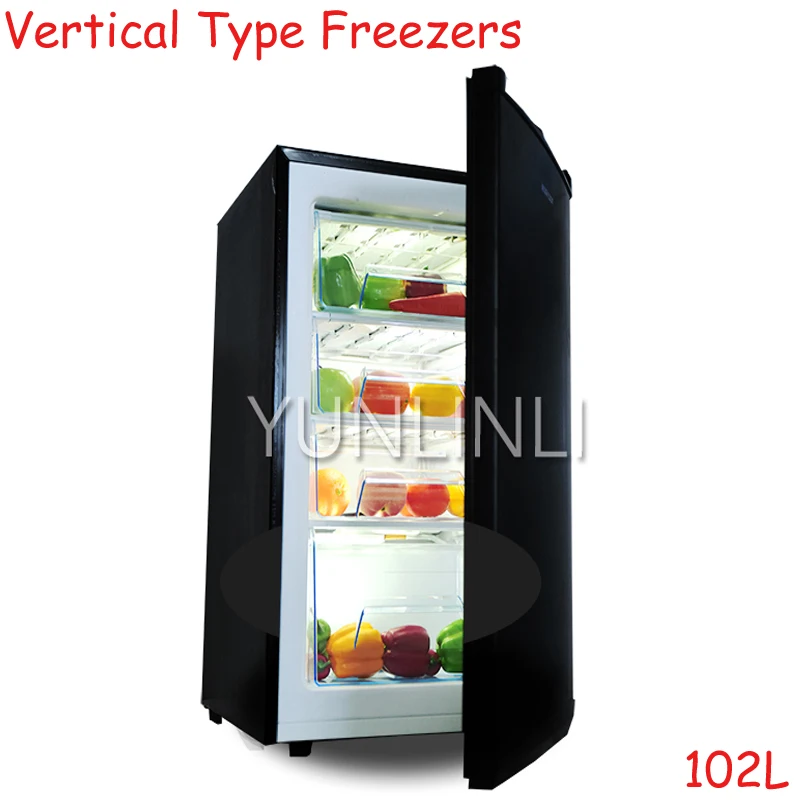 102L Vertical Type Refrigerator Freezers Commercial/ Household Refrigerator With Large Capacity Quick-Freezing Drawer Freezer