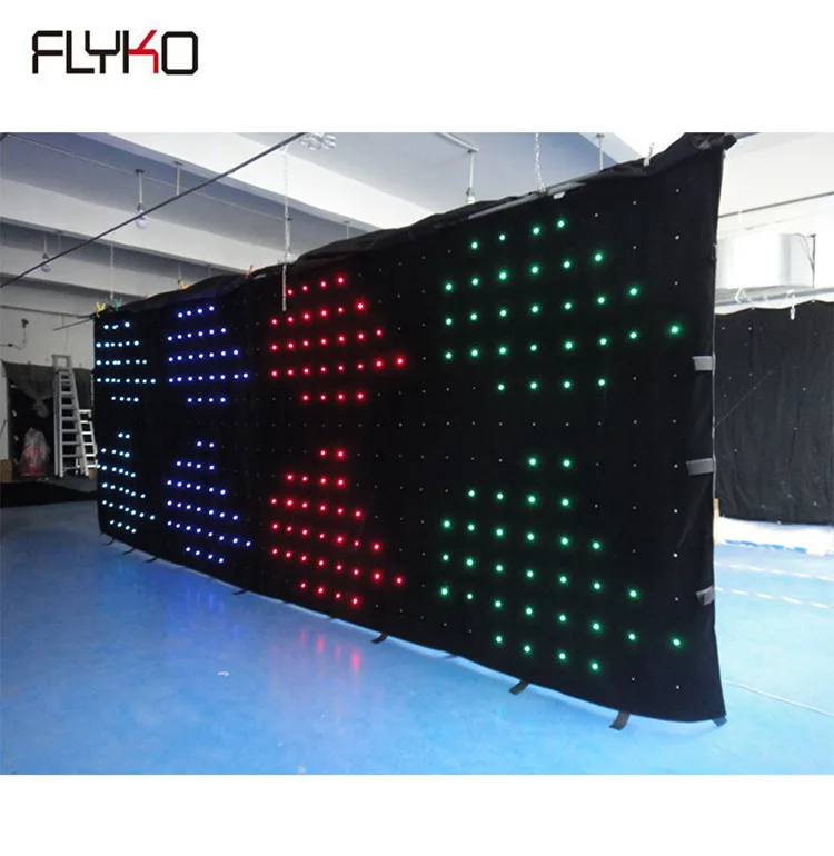 2m by 6m hot new size video backdrop SD controller P180mm