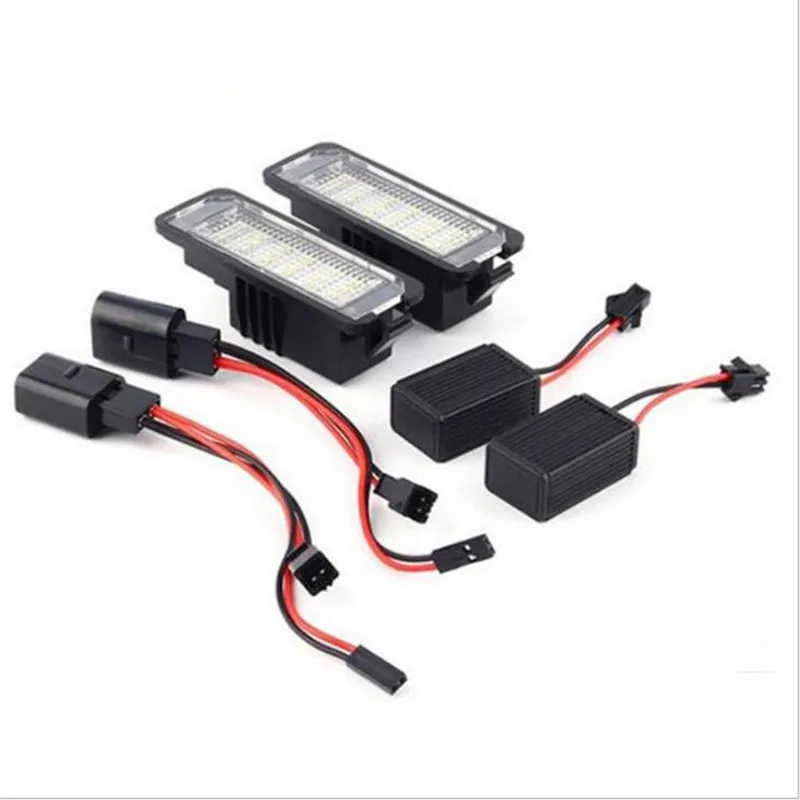 LED white License Plate Light Lamp for Volkswagen Golf Eos Lupo New Beetle Passat Scirocco Phaeton and for Porsche best selling - view 4