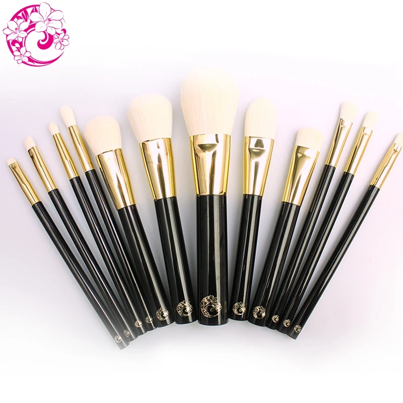 

ENERGY Brand Professional 12pcs Makeup Goat Hair Brush Set Make Up Brushes +Bag Brochas Maquillaje Pinceaux Maquillage tf12