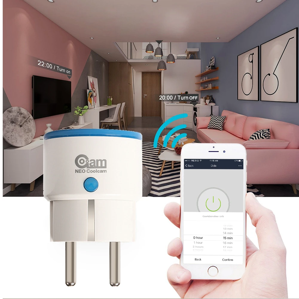 Top 2 buah/lot Zwave Smart Power Plug rumah Automation Zwave Socket,Z Wave Range Extender bekerja dengan Wink,SmartThings