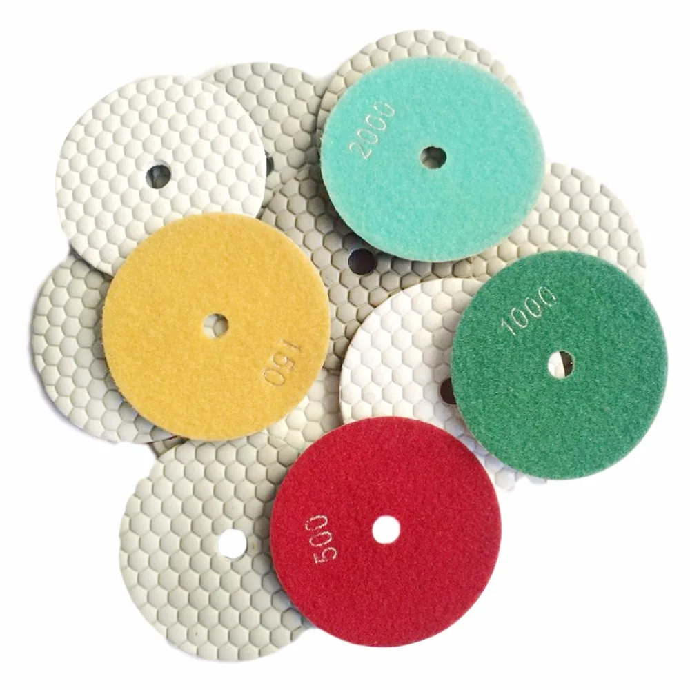 

100mm 4 Inch Grinder Diamond Flexible Dry Polishing Pad Granite Concrete Marble Polish Tools For Stone