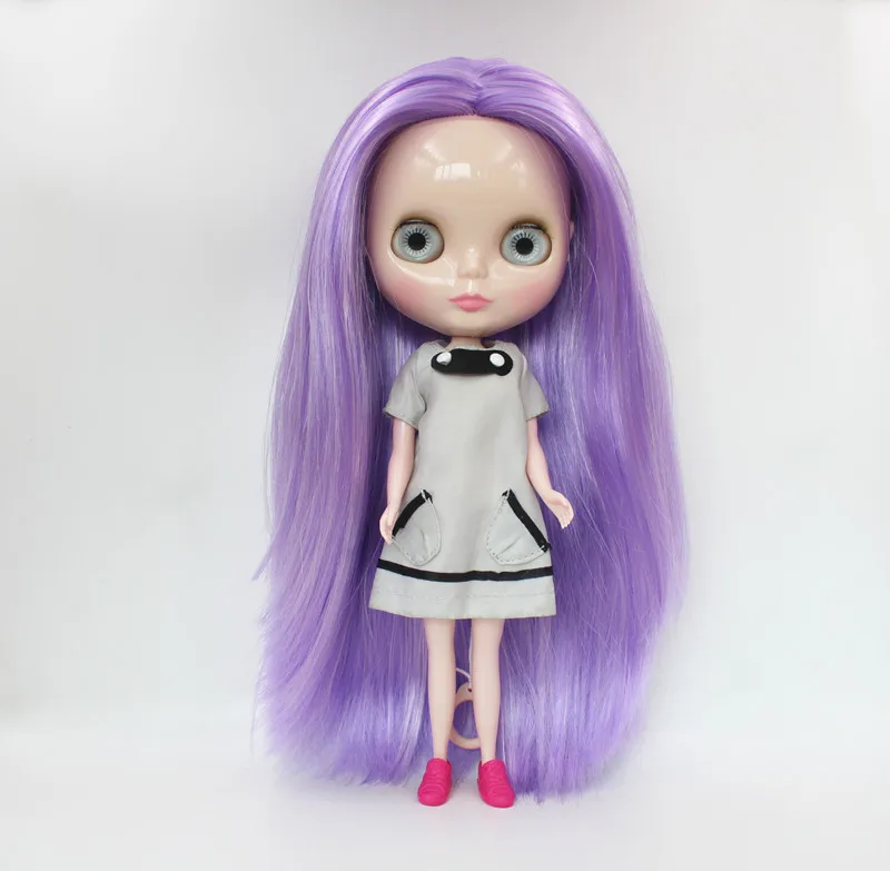 

Free Shipping big discount RBL-730 DIY Nude Blyth doll birthday gift for girl 4colour big eye doll with beautiful Hair cute toy