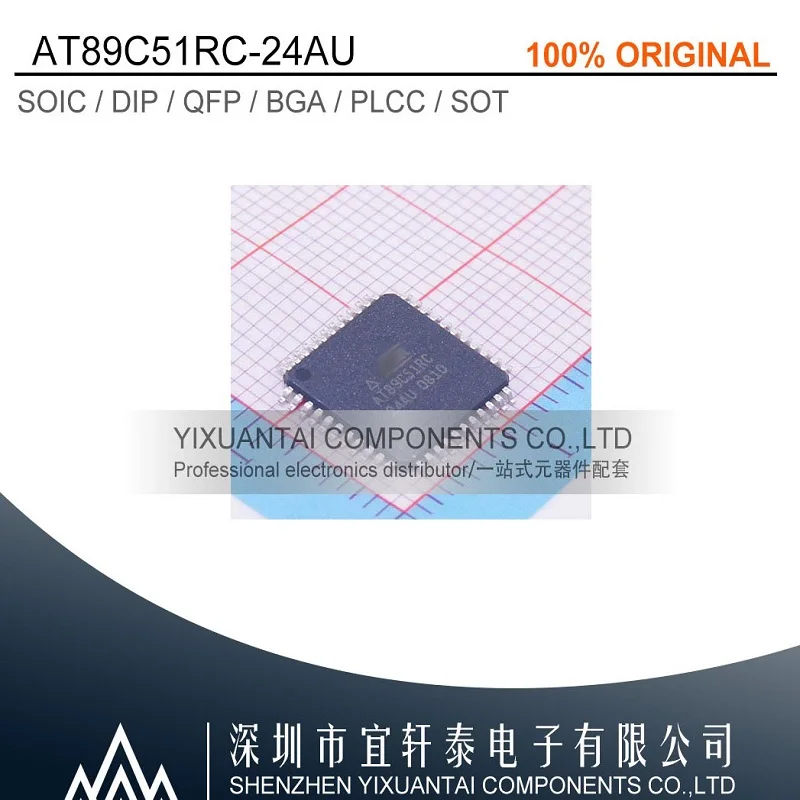 

5pcs/lot Free shipping original AT89C51RC-24AU AT89C51RC TQFP44