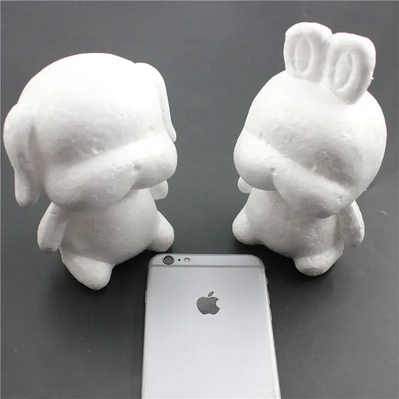 1 pcs Modelling Polystyrene Styrofoam Foam dog rabbit White Craft Balls For DIY Christmas Party Decoration Supplies Gifts