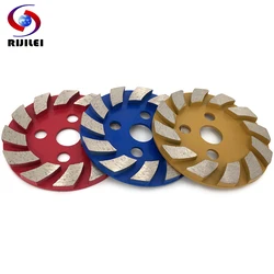 RIJILEI 100mm Diamond Grinding Wheel 4Inch Diamond Grinding Cup Disc Marble Abrasive Pad for Concreter Floor Polishing Pads HC03