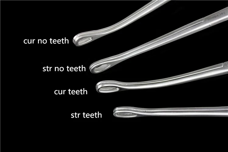 JZ medical instruments 304 stainless steel Oval Plier sponge forcep Beauty Cupping clamp Cotton ball gauze folder curved head