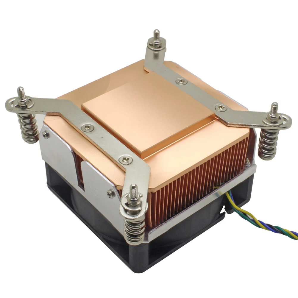 2U Server CPU Cooler Copper Heatsink Radiator For Intel Xeon LGA 1155 1156 1150 1151 Industrial workstation Computer Cooling