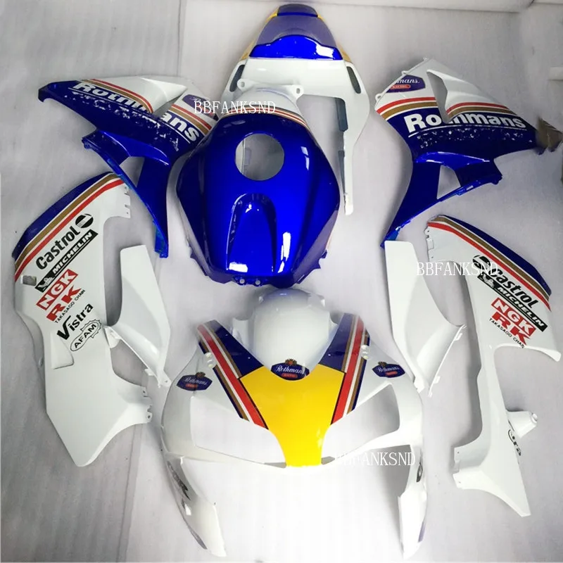 ABS Injection motorcycle part for  HONDA 2003 2004 CBR 600RR F5 fairings kit CBR600 RR 03 04 white/blue Moto fairings parts