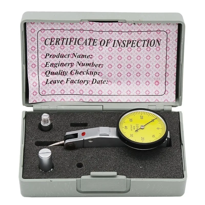 QSTEXPRESS-Indicador de prueba de Dial de 0-0,8mm, indicador de dial de 0,01mm
