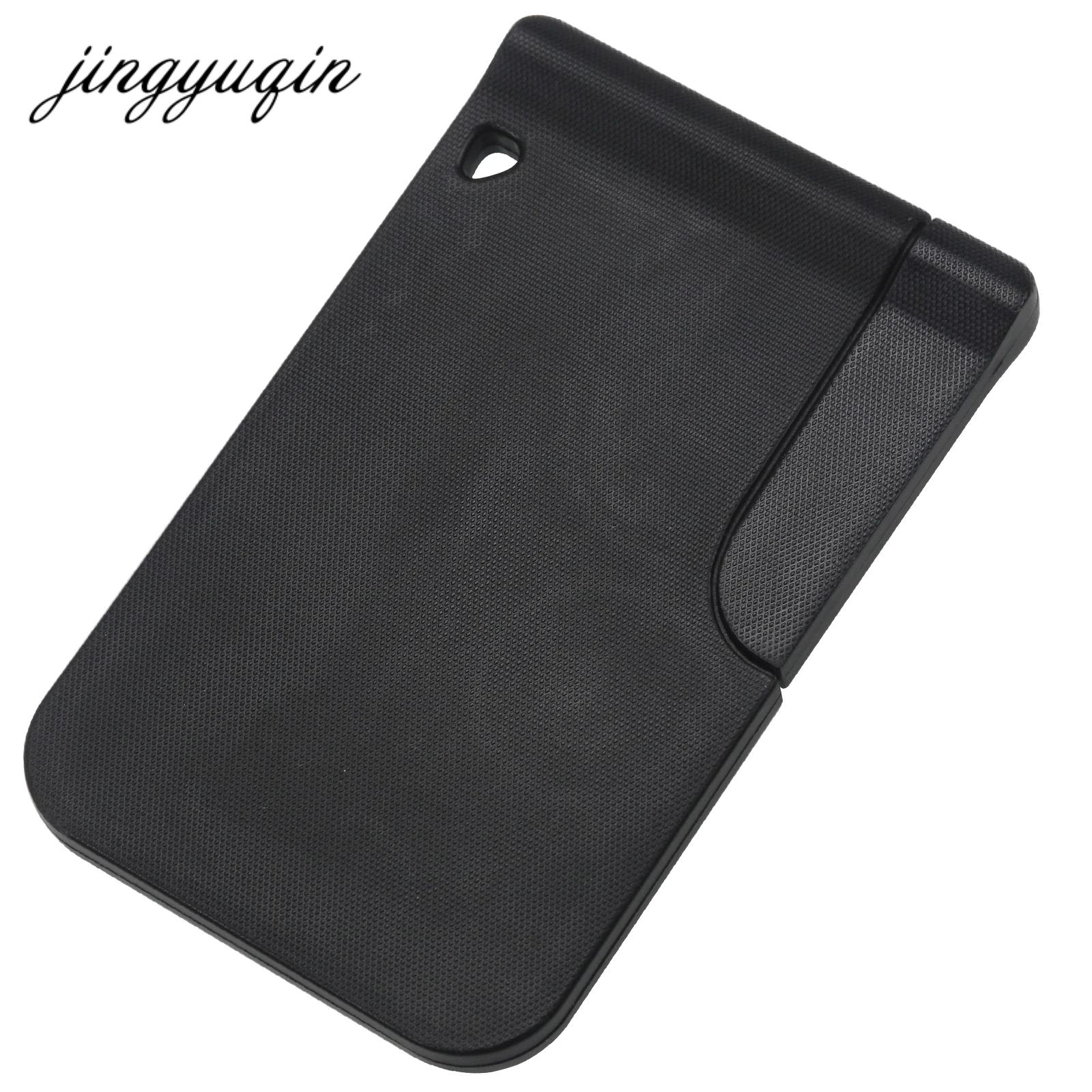 jingyuqin 3 Button Smart Key Card For Renault Clio Logan Megane 2 3 Koleos Scenic Car Key Fob Card Case Shell with Small Key