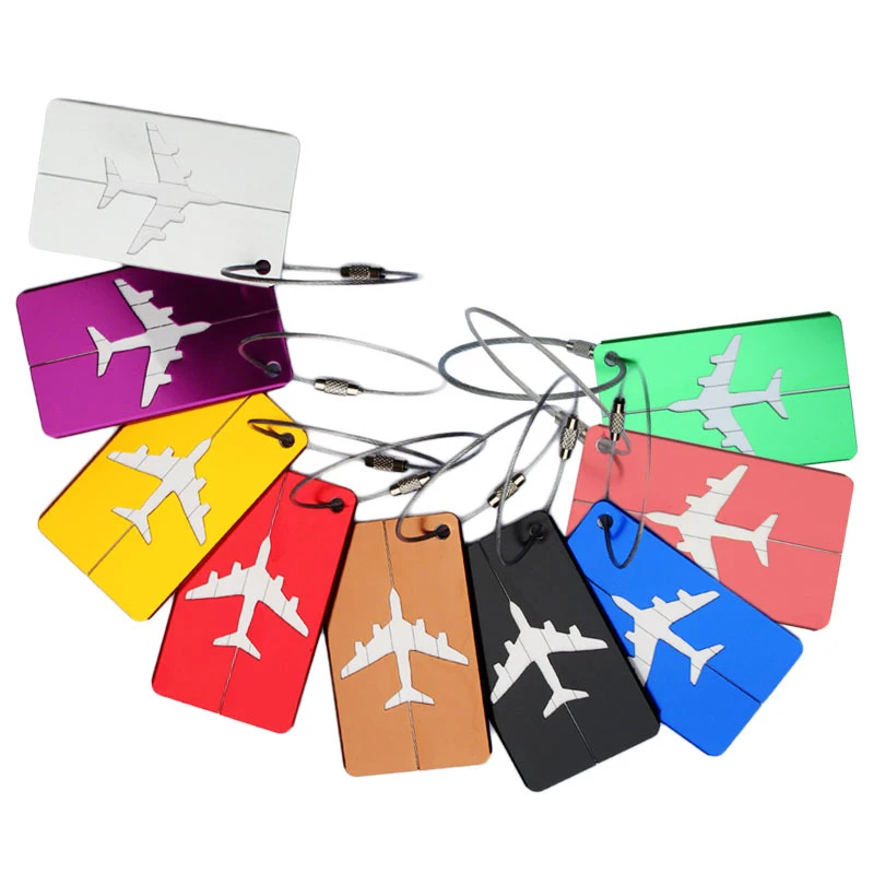 Metallic Travel Accessories Luggage&bags Accessores Cute Novelty Rubber Funky Travel Luggage Label Straps Suitcase Luggage Tags