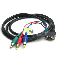 CN14P D-Terminal 14 Pin To 3RCA3AV 3RCA 3AV Video Adapter Cable Color Component Cable Conversion line 1m 1.5m