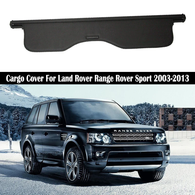 Rear Cargo Cover For Land Rover Range Rover Sport 2003-2013 privacy Trunk Screen Security Shield shade Screw installation