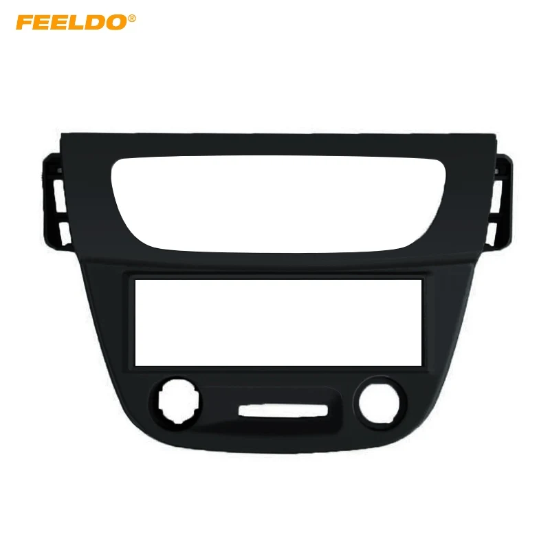 

FEELDO Car 1DIN Stereo Radio Fascia Plate Panel Frame For Renault Fluence 2009 Dashboard Installation Mount Kit #AM5208