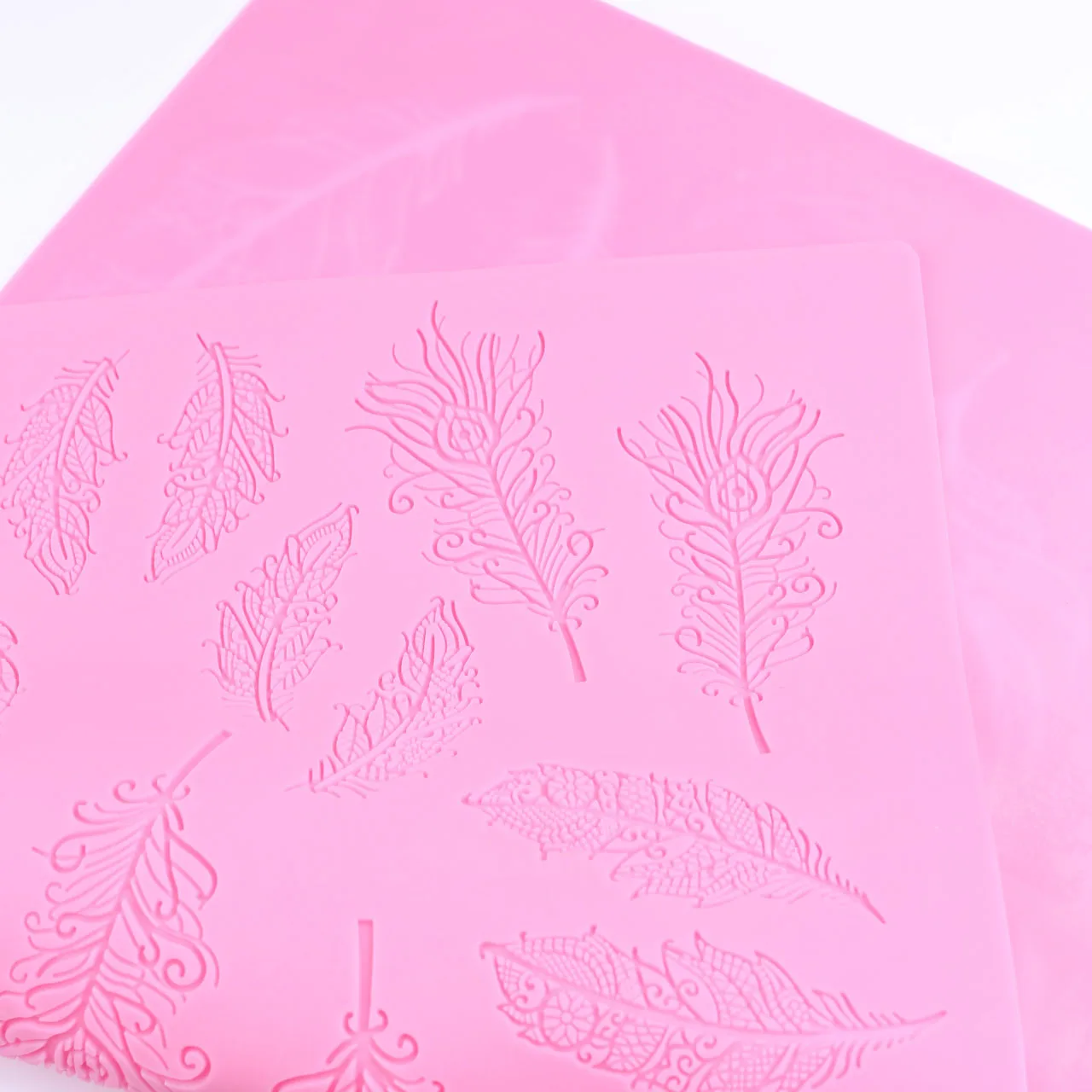 Lace Silicone Mold Moisturizing Cake Food Grade Silicone Mold Cake Lace Sucrose Silicone Lace Pad Mold Gorgeous Feather H854