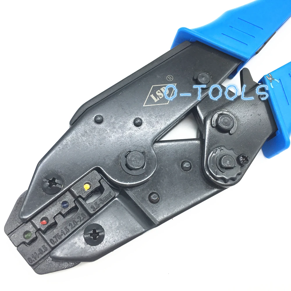 LS-04C hand crimping tool for wire insulated terminals and heat shrink butt wire connectors 0.14-6mm2 cable crimper pliers