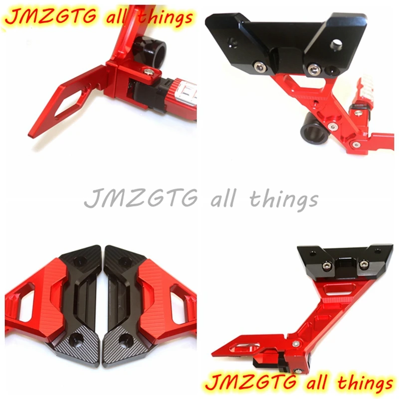 Motorcycle CNC Rear Footrests Bracket Kit Foot Pegs Rests Assembly For KAWASAKI Z250 Z300  Ninja250R Ninja300R 2013-