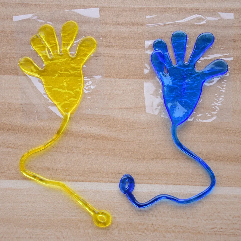 5Pcs Leuke Glitter Sticky Hands Gags Funny Volwassen Gadget Bananasplit Gag Minnaar Geschenken Speelgoed Voor Kinderen Baby Kids