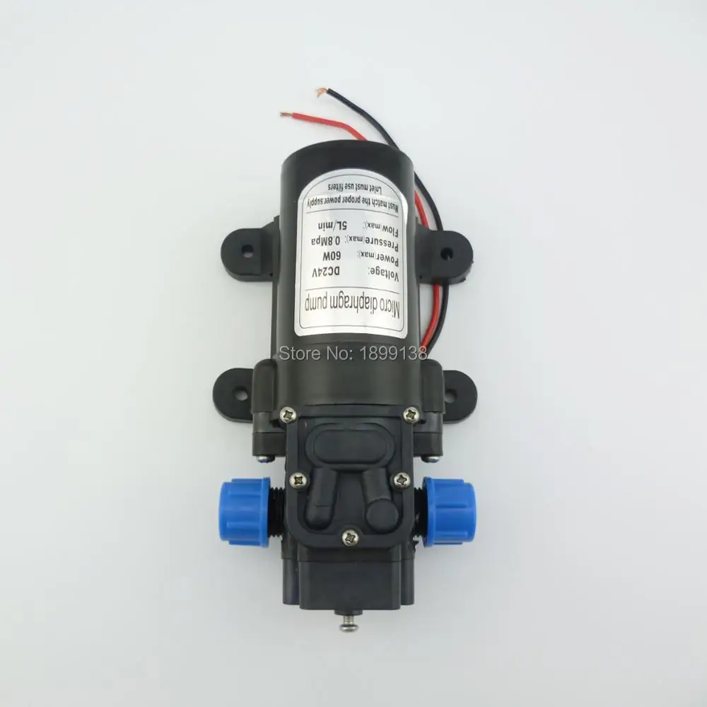 NUOTRILIN 72.5PSI DC 12V 24V 5Lpm 60W Micro Diaphragm High Pressure Water Pump self priming