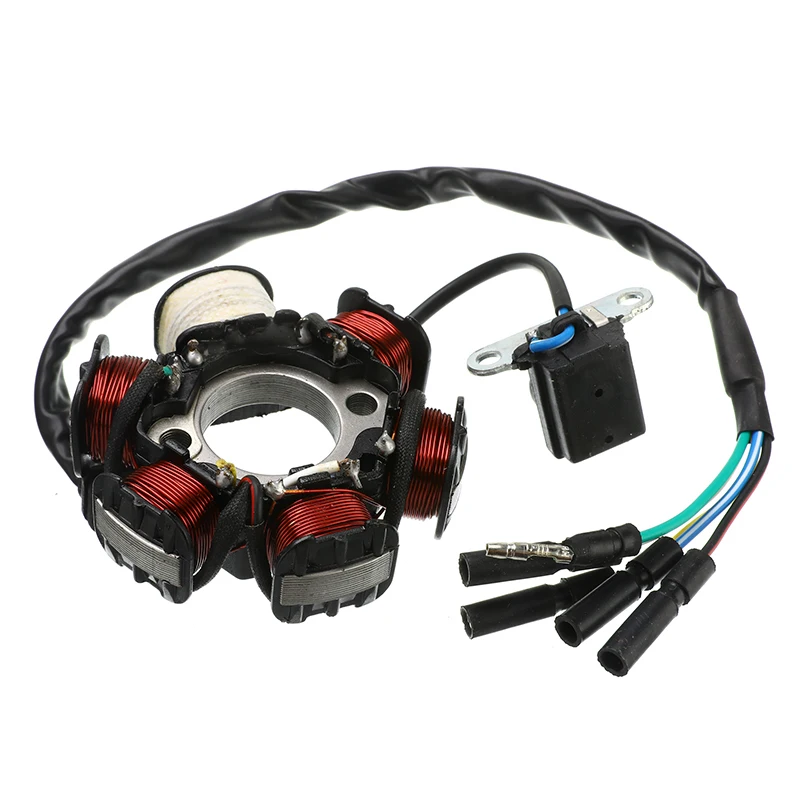 1Set Full Complete Electrics Wiring Harness CDI STATOR 6 Coil For Motorcycle ATV Quad Pit Bike Buggy Go Kart 90cc 110cc 125cc