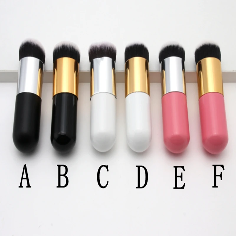 

500pcs/lot Little Fat Foundation Brush Wood handle Cream Makeup Brushes Professional Wooden Cosmetic Make up Brush