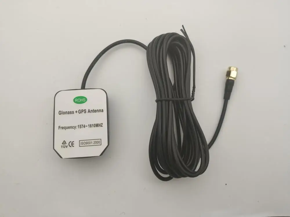 3M Cable SMA Straight Male/RP-SMA active patch ceramic antenna Glonass GPS Antenna magnet Waterproof car Auto aerial adapter