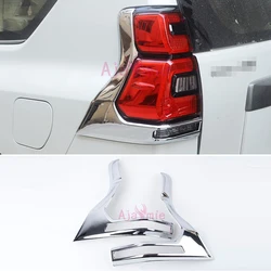 Accessories For Toyota Land Cruiser 150 Prado LC150 FJ150 2018 Taillight Cover Rear Light Overlay Lamp Trim Chrome Car-Styling