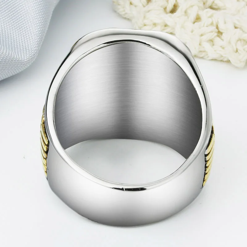 Vintage USA Marine Corps Anchor Ring Finger Eagle Ring for Men Stainless Steel Fashion Jewelry US Army Men Signet Rings Dropship