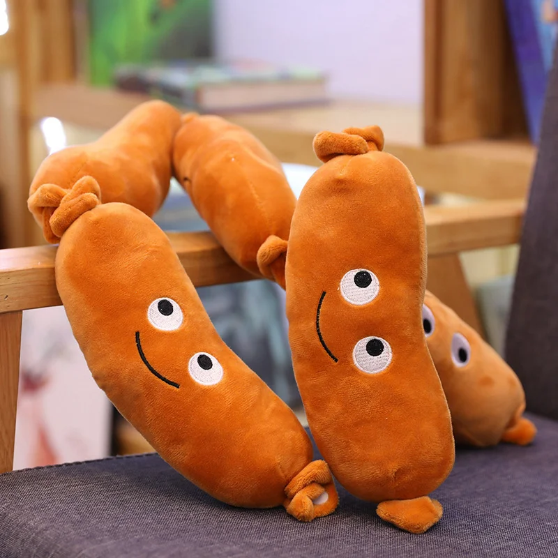 Simulation Creative Fast Food Pillow Sausage Hot Dog Plush Toy Cute Food Cushion Kawaii Soft Stuffed Super Quality Child Gifts